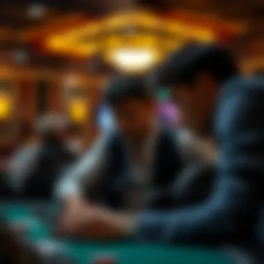 Skill Development in Poker A player strategizing while using a poker app