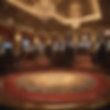 Luxurious gaming floor inside the casino