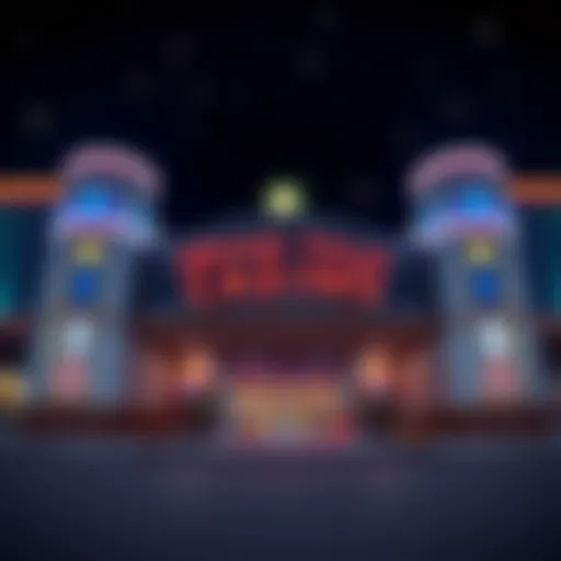 Captivating view of Grand Falls Casino entrance