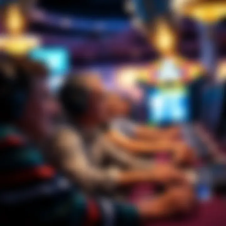 Guests Engaged in Gaming Guests enjoying their gaming experience at Grand Falls Casino