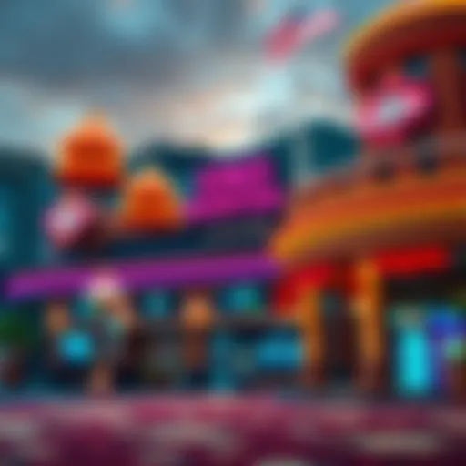 Exterior view of Kings Mountain Casino showcasing its vibrant architecture