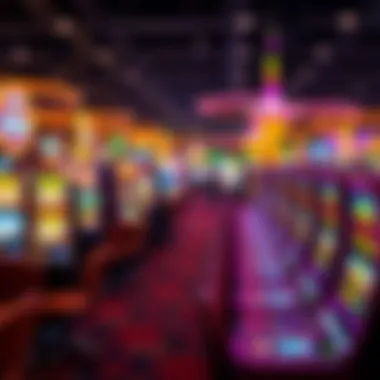 Interior gaming floor filled with various gaming options and vibrant atmosphere