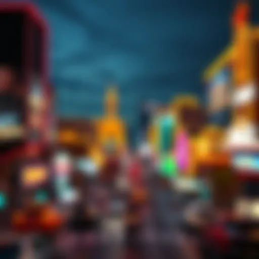 A panoramic view of the iconic Las Vegas Strip showcasing various casinos.