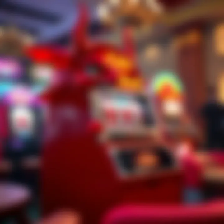 Visual history timeline of the Little Red Devil slot machine