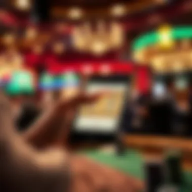 Mobile Purchase of Live Casino Tickets Player using a mobile device to purchase live casino tickets