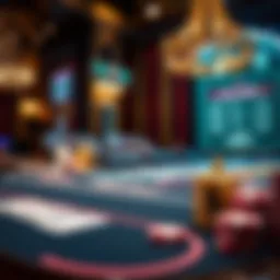 Elegant casino table showcasing the Lucky Ladies side bet feature