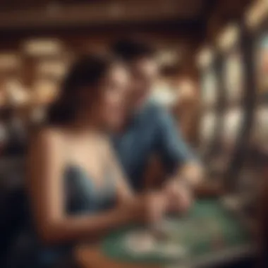Engagement in Slot Gaming at MGM Springfield Player engaged in a thrilling slot game