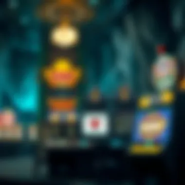 Illustration of a themed slot game set in a mystical world