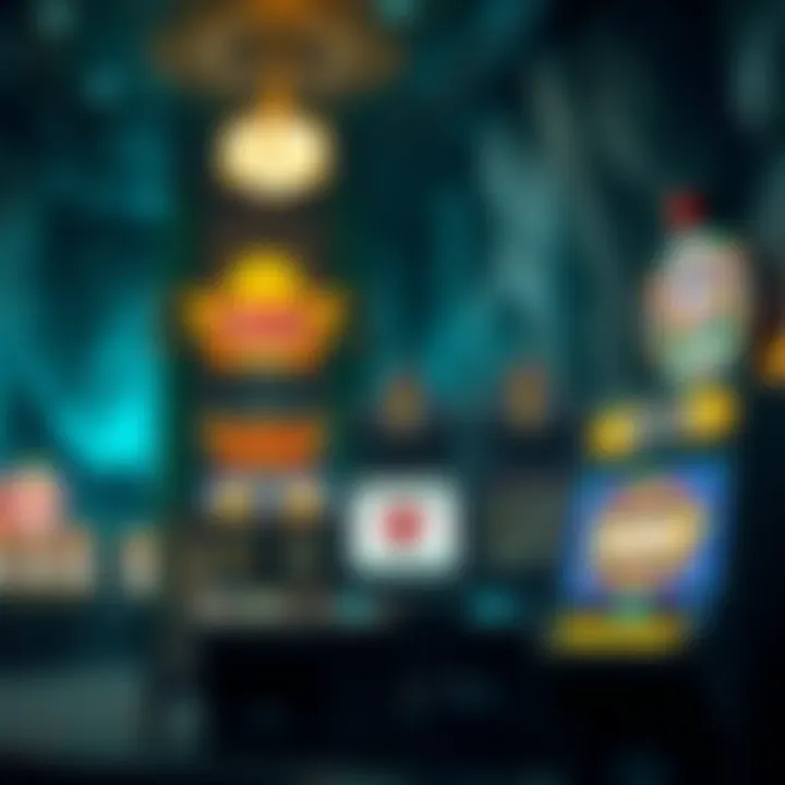 Illustration of a themed slot game set in a mystical world