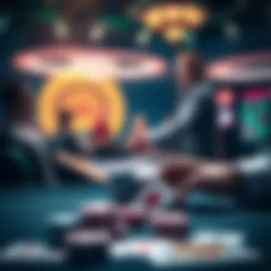 Strategic Approaches in Online Casinos An illustration of strategic gameplay in an online casino environment.