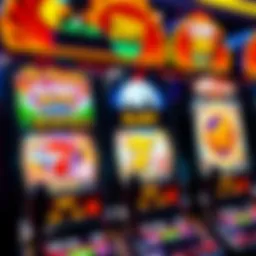 Colorful online slot machine interface showcasing various themes
