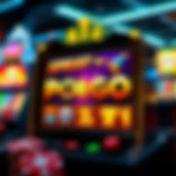 Dynamic interface of a Pogo slot game showcasing vibrant graphics