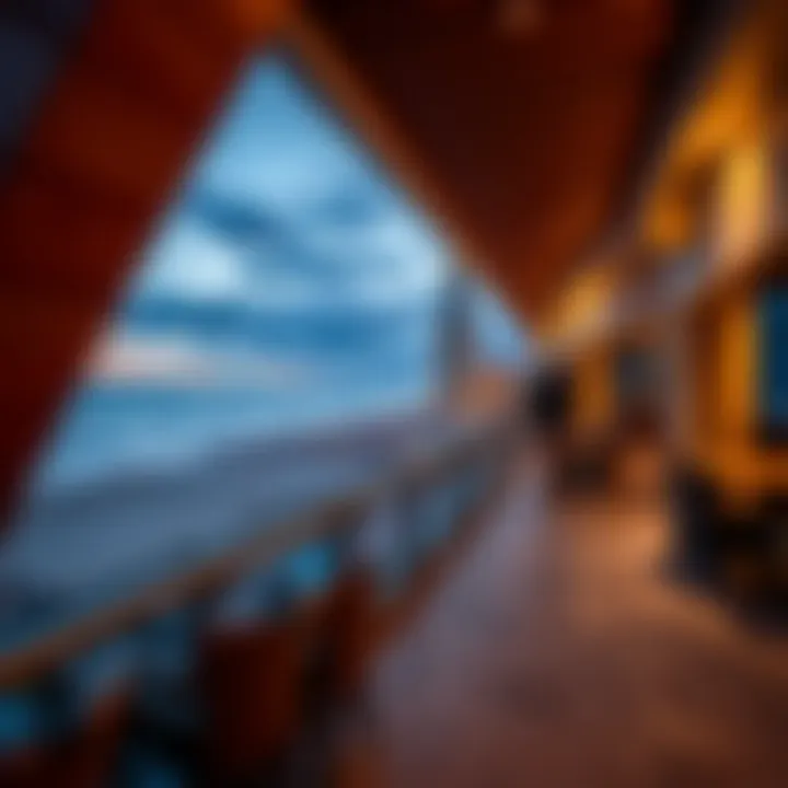 Stunning Oceanfront Resort Terrace Luxurious oceanfront view from a resort terrace