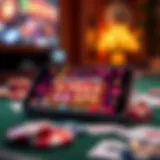 A smartphone displaying a scratch-off app interface with vibrant graphics