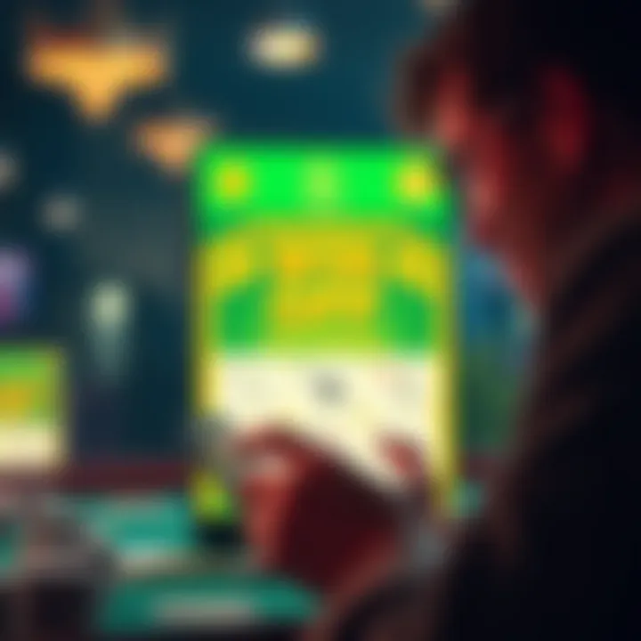 An engaging user experience showcasing a player winning a reward through an app