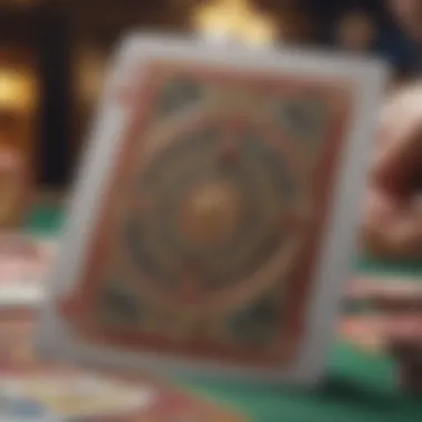 A close-up of a casino players card showcasing its design and features