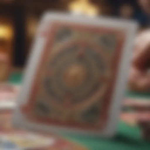 A close-up of a casino players card showcasing its design and features