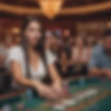 Live entertainment stage at the casino