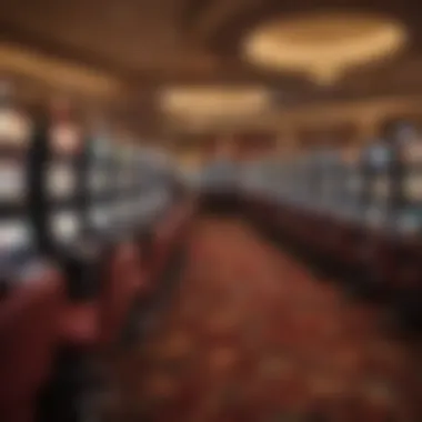 Interior gaming floor filled with slot machines