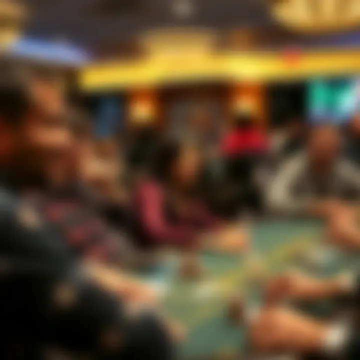 Enthusiastic Participants at Gaming Table Close-up of a gaming table with enthusiastic participants at the Seneca Casino Social Club