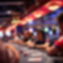 Vibrant gaming tournament atmosphere