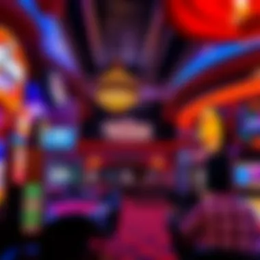 Texas-Themed Casino Interior A vibrant Texas-themed casino interior showcasing unique decor