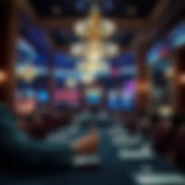 Elegant dining experience in a casino