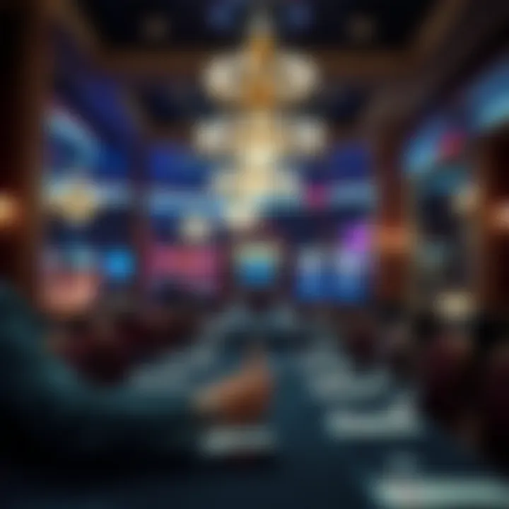 Elegant dining experience in a casino