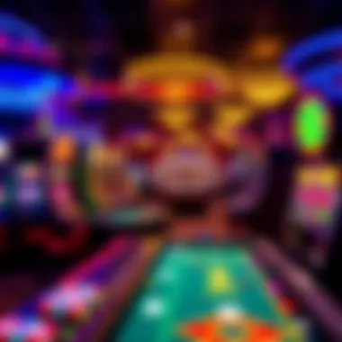 Vibrant Casino Gaming Experience in Shreveport Casino gaming floor showcasing various slot machines and tables