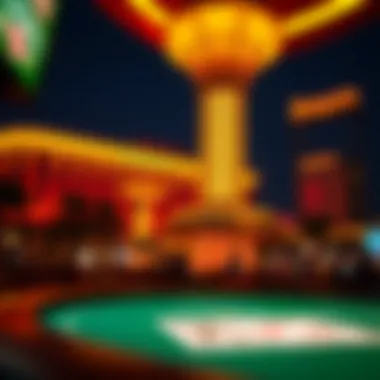 A breathtaking view of The Borgata's nightlife scene with illuminated surroundings