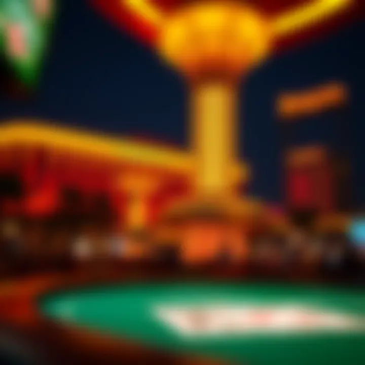 A breathtaking view of The Borgata's nightlife scene with illuminated surroundings