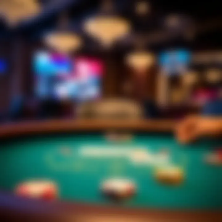 A virtual blackjack table setup on Zoom with cards and chips visible.