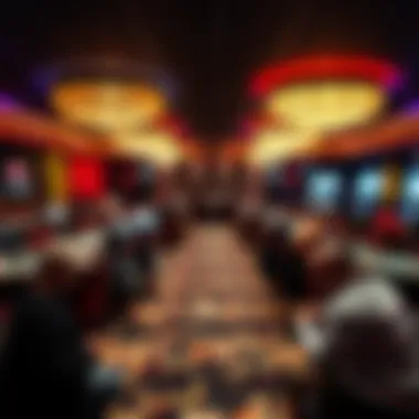 An overview of Maryland Live Casino's poker room filled with players