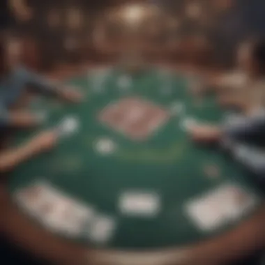 A strategic poker table setup showcasing various prop bets