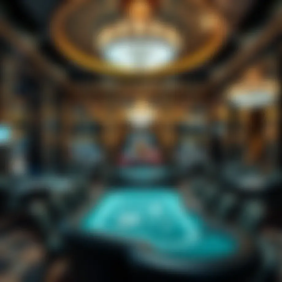 Luxurious casino interior showcasing elegant design