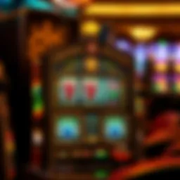 Intricate design of a Pechanga slot machine