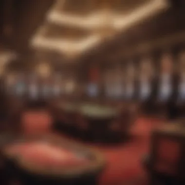 Lavish Interior of an Exclusive Gaming Area Opulent interior of a high-end gaming room showcasing rich decor