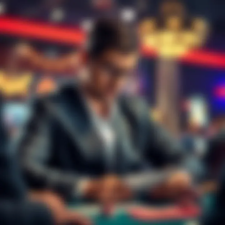 A strategist analyzing poker gameplay