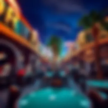 Casino Outdoor Gaming Area An outdoor patio area of a casino where patrons can enjoy fresh air while gaming