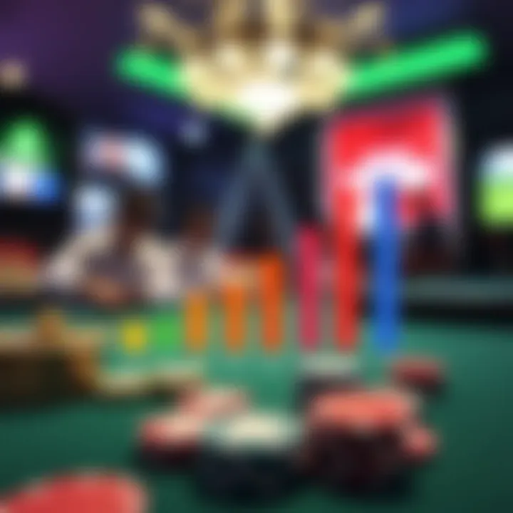 User Experience Ratings Graph A graph comparing user experience ratings across different online poker sites