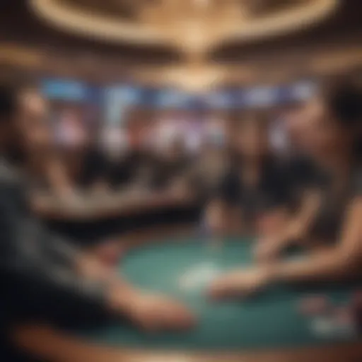 Overview of a WPT live tournament setting