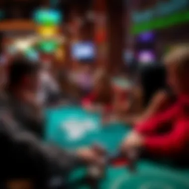 Engaged Players in Zynga Texas Hold'em A captivating scene of virtual players engaged in a lively game