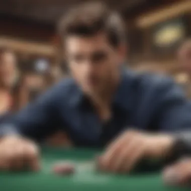 Engaging Online Experience with FanDuel A close-up of a player engaging with a FanDuel online gaming platform