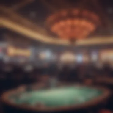 Vibrant Atmosphere of FanDuel Casino A panoramic view of a FanDuel Casino location showcasing its vibrant atmosphere