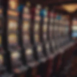 A vibrant collection of Foxwoods slot machines showcasing advanced technology.