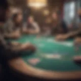 Virtual poker table setup