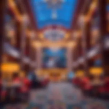 Luxurious lobby of Hyatt Regency Queens Casino