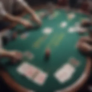 A visually engaging online blackjack table setup