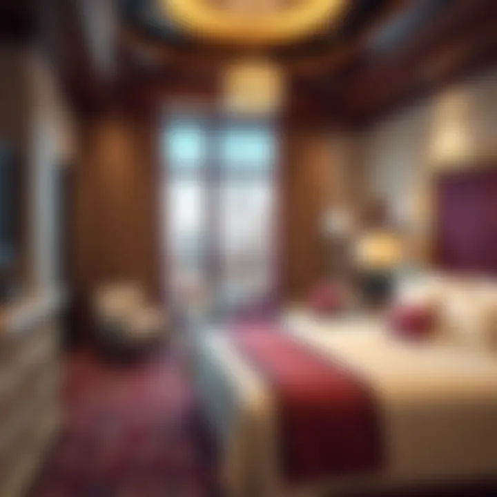 Luxurious guest room interior at Magnolia Bluffs Casino Hotel