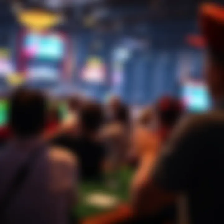 Panoramic view of fans enjoying a game at Mandalay Bay Sports Bar